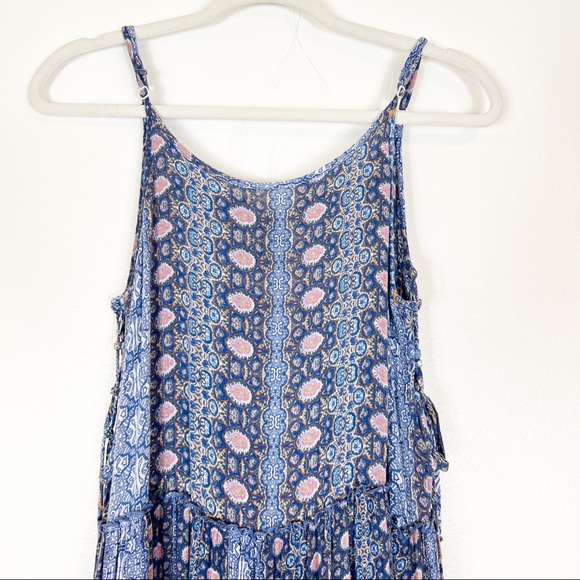 Altar'd State Sleeveless Maxi Dress Blue Size Small - Picture 2 of 8